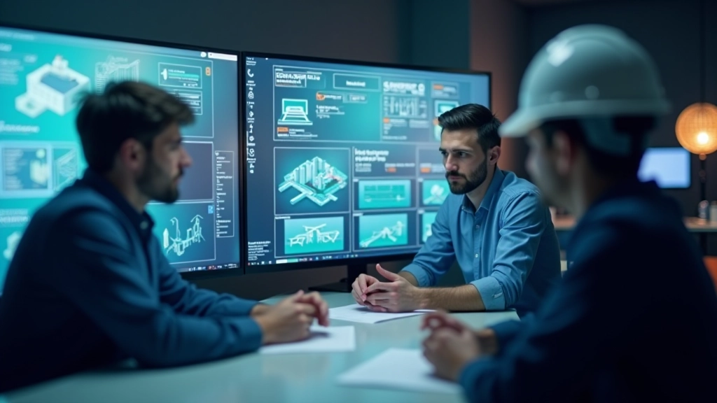 Team di ingegneri che collaborano su simulazioni digitali di infrastrutture urbane